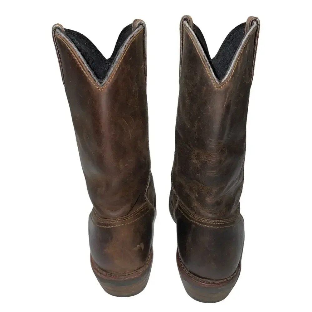 Dan Post Brown Leather Western Work Boots